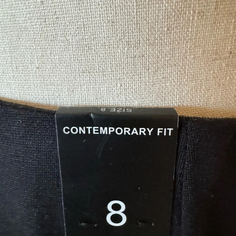 NWT Amanda & Chelsea Colorblock Pencil Skirt Womens Size Black/ cream/ tan - Picture 6 of 8